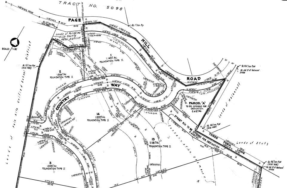 Partial Tract Map